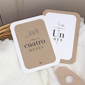 Tarjetas meses bebé